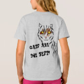 ペット所有者の猫ちゃんを愛している子猫猫のTシャツ猫 Tシャツ (裏面)