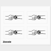 ペット拳バンプシール 長方形シール (シート)