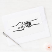 ペット拳バンプシール 長方形シール (封筒)