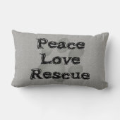 ペット採用の平和愛救助 ランバークッション (裏面)