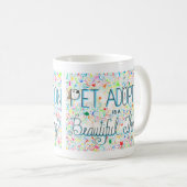 ペット採用はです美しい事のマグ(YAH) コーヒーマグカップ (正面右)