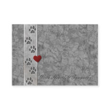 ペット損失の悔やみや弔慰の名刺