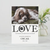 ペット損失記念ペット犬同情カード プログラム (スタンド正面)