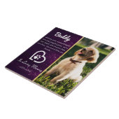 ペット損失記念犬 |猫悔やみや弔慰セラミックタイル タイル (側面)