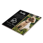 ペット損失記念遺跡犬 |猫悔やみや弔慰 タイル (側面)