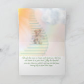 ペット損失階段から天国追悼 カード (内部)