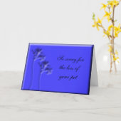 ペット損失 カード (黄色い花)