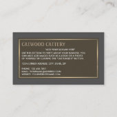 ペット搭乗サービス 名刺 (裏面)