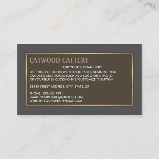 ペット搭乗サービス 名刺 (裏面)