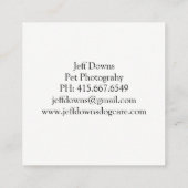 ペット撮カスタム影コラージュ スクエア名刺 (裏面)