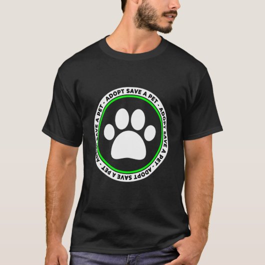 ペット救が猫や犬を助ける Tシャツ (正面)