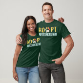 ペット救の猫と犬の動物の救出を受け入れる Tシャツ (ユニセックス)