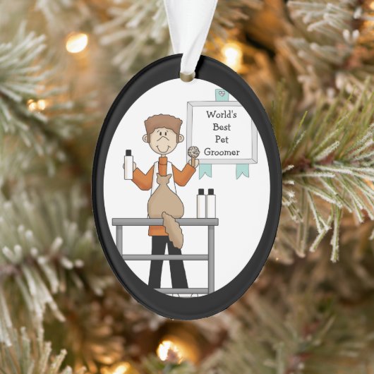 ペット最高のトリマーキティ猫アクリルオーナメント オーナメント (ツリー)