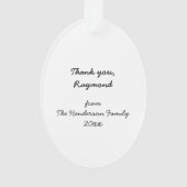 ペット最高のトリマーキティ猫アクリルオーナメント オーナメント (裏面)