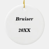 ペット最高のフレンド永遠の記念碑 セラミックオーナメント (裏面)