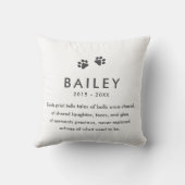 ペット最高のメモリドッグエバモダンー写真コラージュ クッション (裏面)