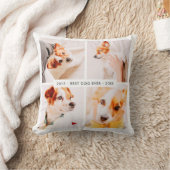 ペット最高のメモリドッグエバモダンー写真コラージュ クッション (ブランケット)