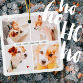 ペット最高のメモリドッグエバモダンー写真コラージュ セラミックオーナメント