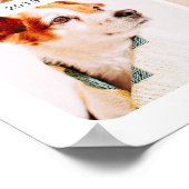 ペット最高のメモリドッグエバモダンー写真コラージュ ポスター (角)