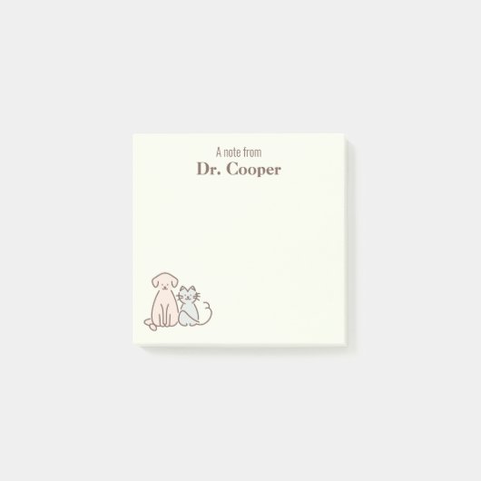 ペット業パーソナライズされた ポストイット (正面)