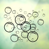 ペット洗浄泡の黒い色の輪郭 ウィンドウサイン (シート3)