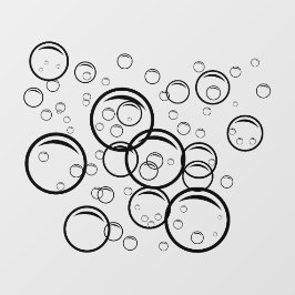 ペット洗浄泡の黒い色の輪郭 ウィンドウサイン