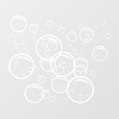 ペット洗浄泡白い色の輪郭 ウィンドウサイン (シート)