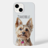 ペット淡い色のの画像とグレーの電話カバー Case-Mate iPhoneケース (裏面)