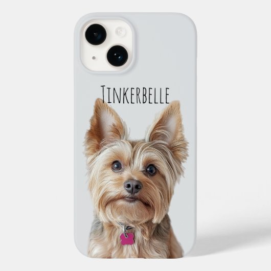 ペット淡い色のの画像とグレーの電話カバー Case-Mate iPhoneケース (裏面)