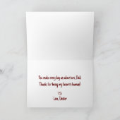 ペット父の折り畳みホリデーカードからハッピーホテル シーズンカード (内部)