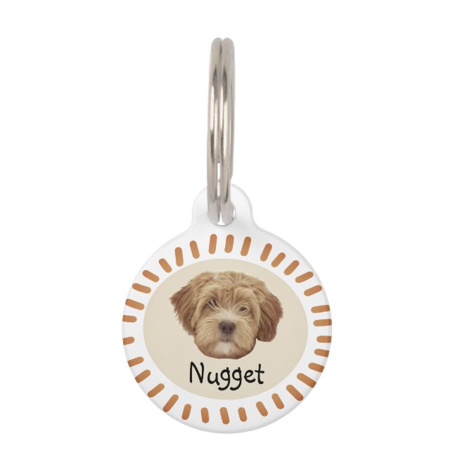 ペット犬おもしろい猫写真名カスタマイズペット用名札 ペット　ネームタグ (正面)