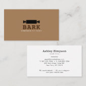 ペット犬のパン屋の自家製の犬の扱い屋 名刺 (正面/裏面)