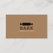 ペット犬のパン屋の自家製の犬の扱い屋 名刺 (正面)