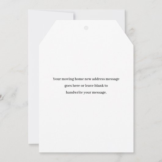 ペット犬の写真の新しいアドレス引っ越しました発表 (裏面)