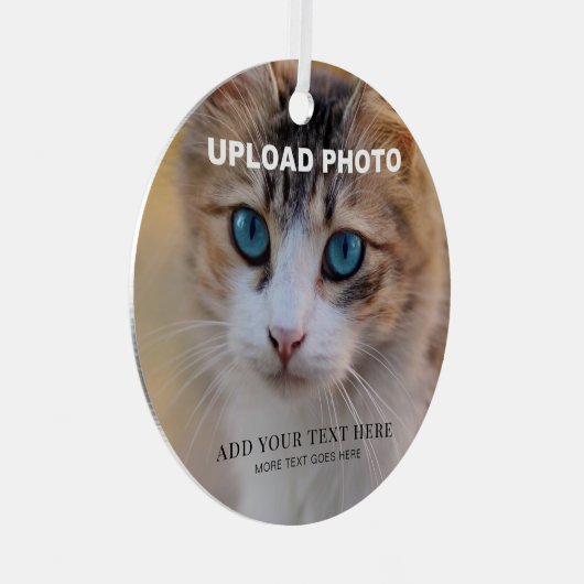 ペット犬の写真を両面サークルにアップロード メタルオーナメント (正面右)