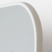 ペット犬の写真モノグラムの名Keepsake ピックルボールラケット (左詳細)