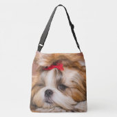 ペット犬の子犬のカスタム写真 クロスボディバッグ (裏面)