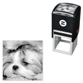ペット犬の子犬のカスタム写真 セルフインキングスタンプ