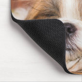 ペット犬の子犬のカスタム写真 マウスパッド (コーナー)