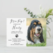 ペット犬の子犬の新しい発表 招待状 (スタンド正面)