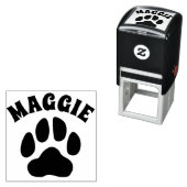 ペット犬の手の印刷マークと署名パーソナライズされた セルフインキングスタンプ (インサイチュ)