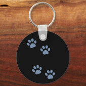 ペット犬の猫のパットプリント キーホルダー (正面)
