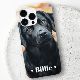 ペット犬の猫の写真名ハート Case-Mate iPhone 14 PRO MAXケース