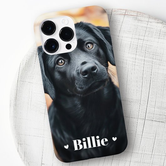 ペット犬の猫の写真名ハート Case-Mate iPhoneケース