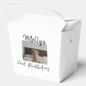 ペット犬の猫の動物の誕生日の写真モダンシンプル フェイバーボックス (裏面)