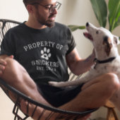 ペット犬の猫名前をカスタムする Tシャツ