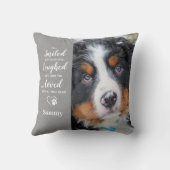 ペット犬の記念ギフトペットロス2写真 クッション (裏面)