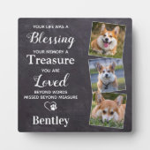 ペット犬の記念ペットの損失のギフトフォトパーソナライズされたー フォトプラーク (正面)