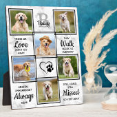 ペット犬の記念悔やみや弔慰引用文6フォトコラージュ フォトプラーク