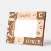 ペット犬の骨の手のプリント レーザー彫刻フレーム (左)